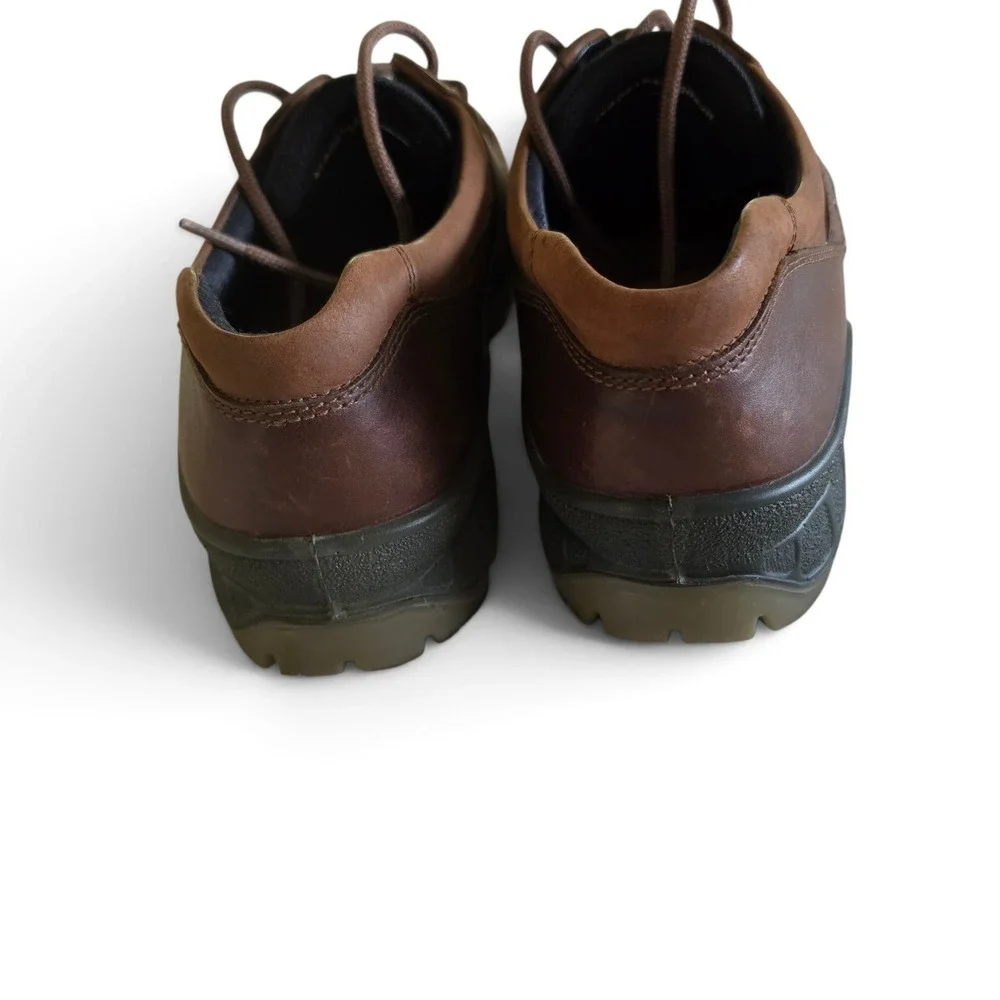 ECCO Track 25 Brown Leather Gore-Tex Waterproof Moc Toe Shoes Mens 47 (13-13.5)